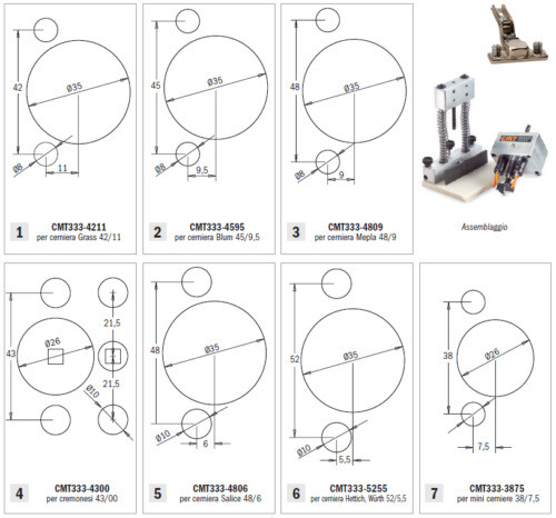 Cmt 900.005.01 5 -piece Straight Bit Set Hw S=8 - View #6