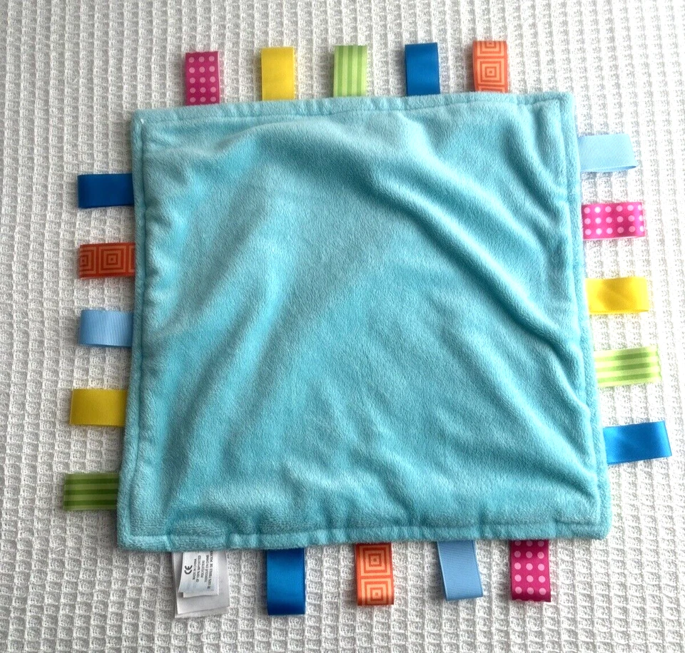 Taggies/Bright Start Set de 2 Coloridos Cuadrados Patrón Geométrico Mantas/Amores Foto 4 de 4