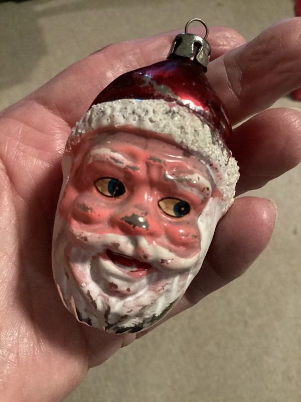 vintage santa claus tree ornaments made in Poland
