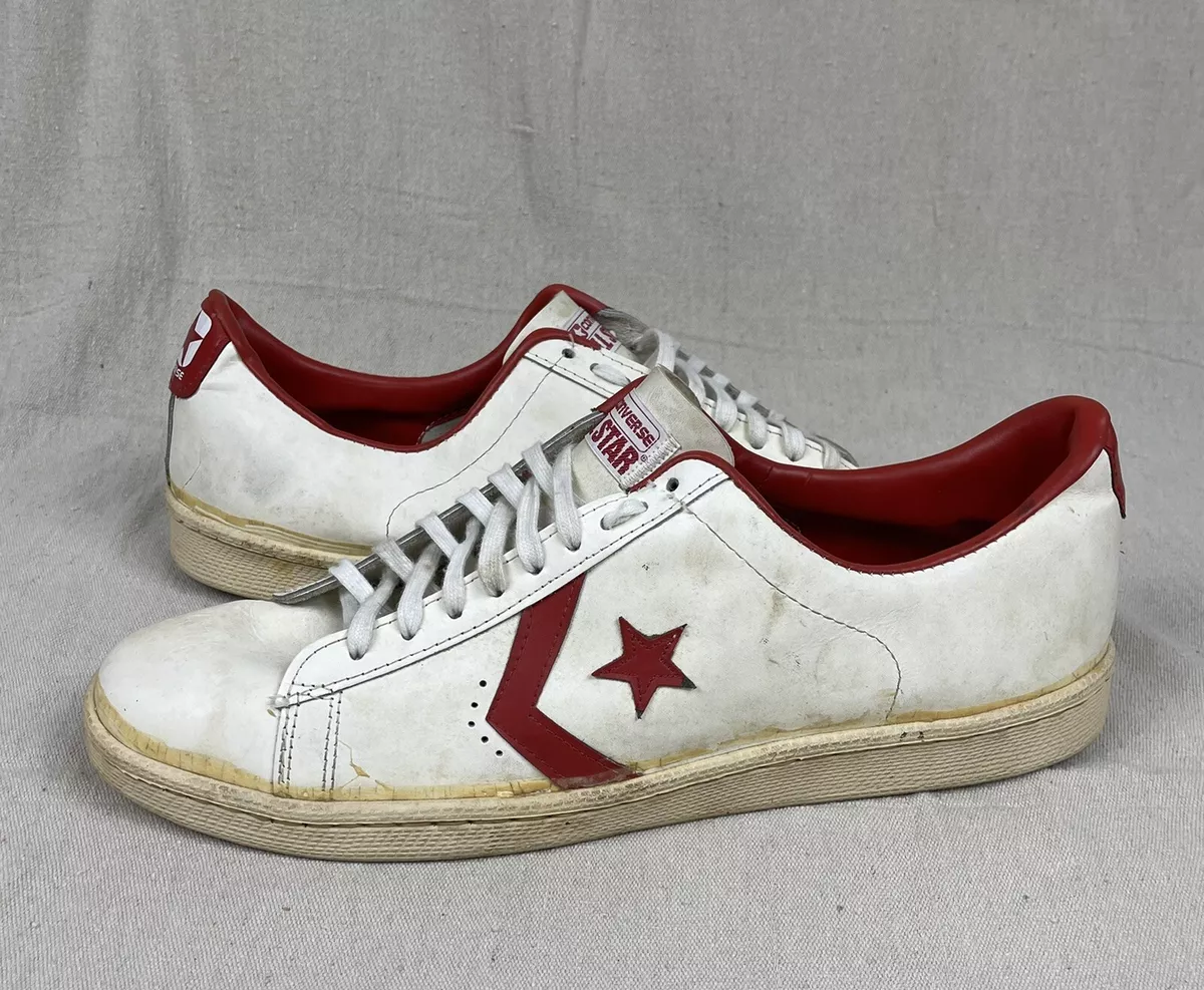 VTG 80s Converse One Star Low Top Sixers Irving Basketball Shoes USA  Leather 17