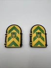 Vintage Medieval Castle Window Playmobil  3666 Black Frame Lot Of 2 Replacements