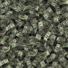 Falling Money 23 - 18"x46" Hydrographic Film Hydro Dipping