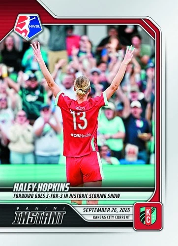 2026 Panini Instant NWSL #187 Haley Hopkins Kansas City Current PRESALE - product listing photo