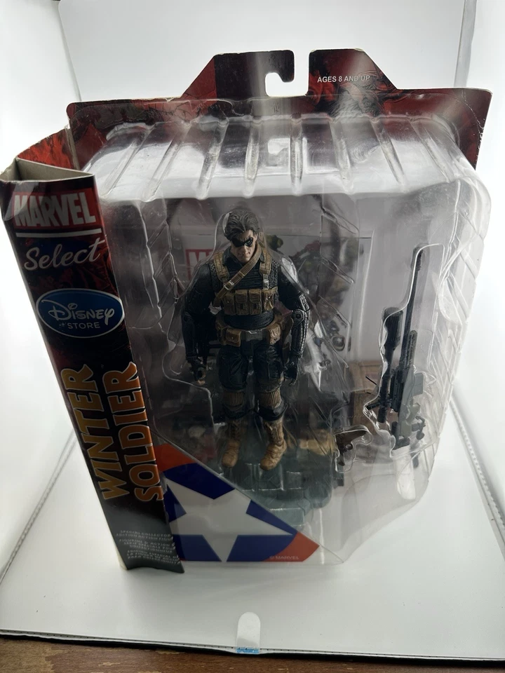 Marvel Diamond Select Exclusivo SOLDADO DE INVIERNO Bucky Barnes Disney Marvel Select Foto 4 de 4