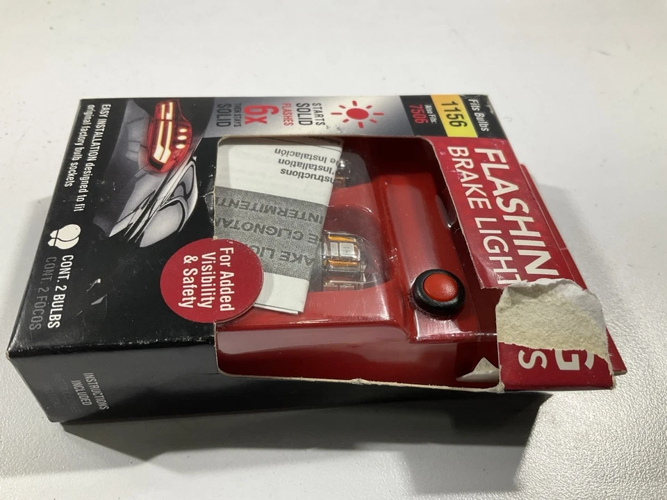 Pilot IL-1156-15RBK Bombilla de lámpara de freno LED intermitente (1156) - Paquete de 2 Foto 2 de 3