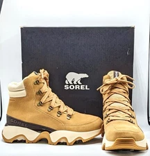 SOREL "Kinetic Impact Conquest Plus WP" Women’s Waterproof Boot (Tawny Buff) 9