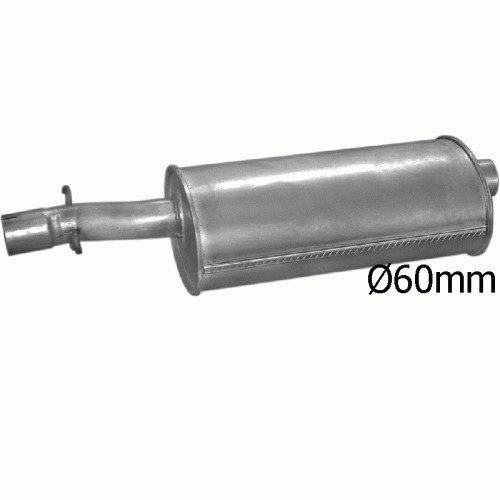 Silencieux arrière pour Citroën C25 Bus 1.9 2.5 D de 1987 à 1994 en acier