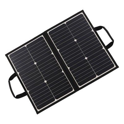 60W Portable Foldable Solar Panel Dual USB Ports Monocrystalline Silicon Sol SET