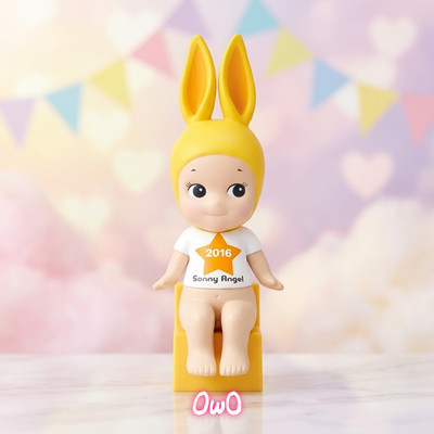 Sonny Angel 12th Anniversary Sitting Yellow Rabbit Figure 2016