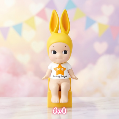 Sonny Angel 12th Anniversary Sitting Yellow Rabbit Figure 2016