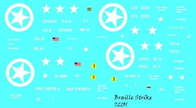 Braille Strike Decals 1/72 Dodge WC51 & WC52