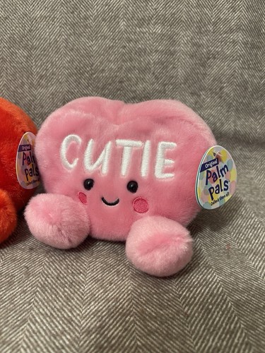 New Palm Pals Set of 3 CANDY HEART Valentine's Day Plush Toys 5" by Aurora World - 第 4/12 張圖片