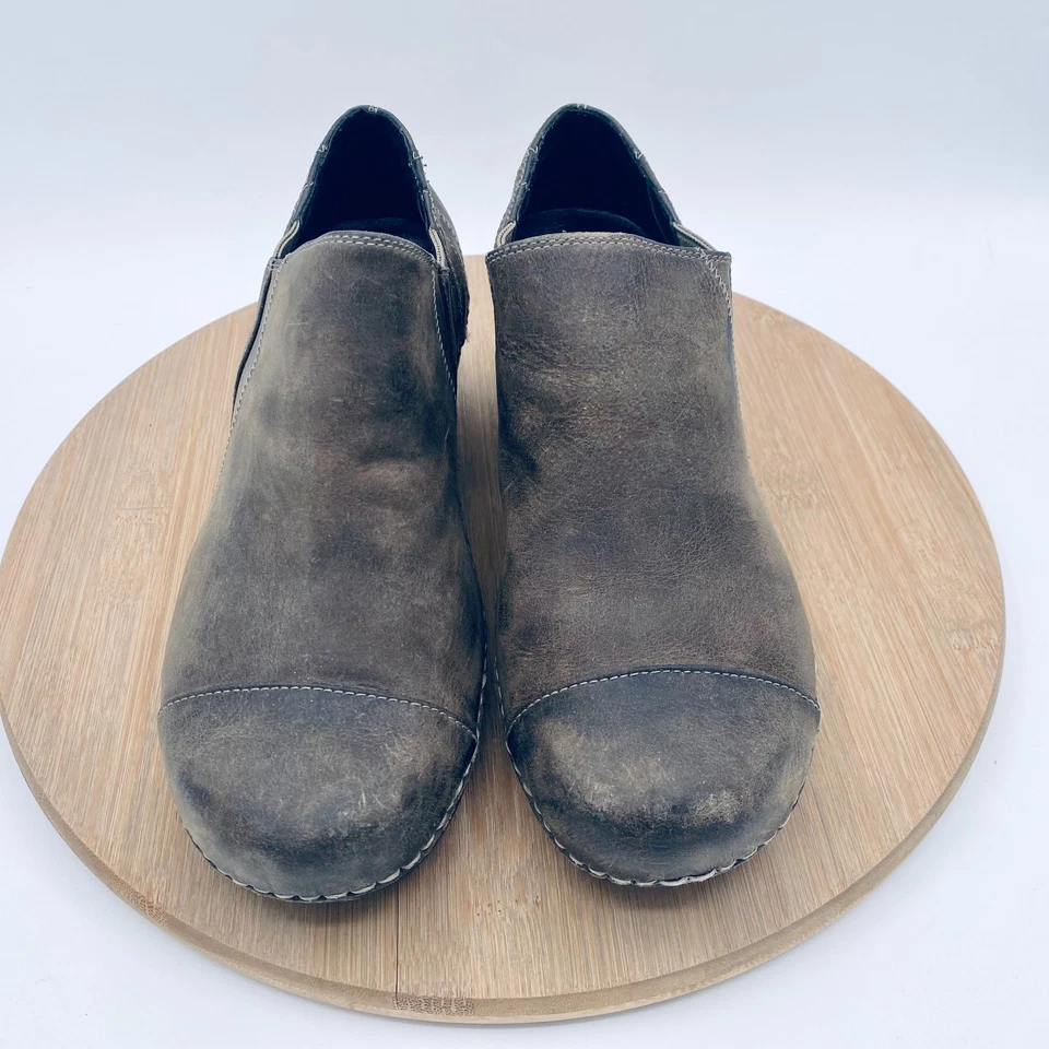 Patagonia Llama Shoes Womens 7.5 Taupe Leather Ankle Boots Western - Image 2 of 4