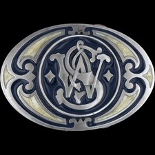 New Smith Wesson S W NOS Vtg Belt Buckle 357 Mag 45 Gun Handgun Pistol Revolver