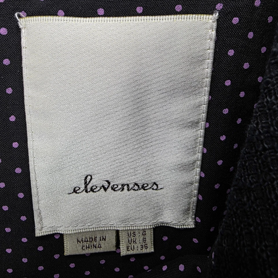 Mono corto texturizado manga acampanada cuello en V negro 8 mameluco Elevenses para mujer Foto 4 de 4