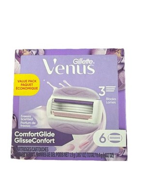 Gillette Venus ComfortGlide Freesia (6 cartridges) - New.