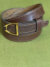 Hermes waist belt Brown Leather Size 27