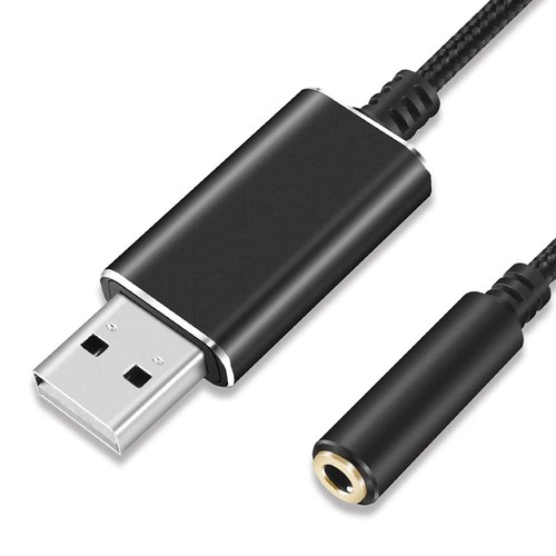 Adaptateur Audio pour USB vers 3,5 Mm Femelle avec 3,5 Mm Casque et Microphone B7974 - Photo 4/8