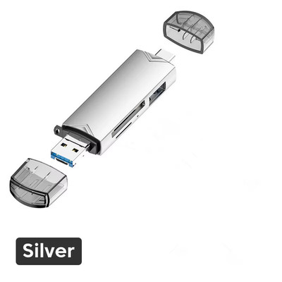 6 in 1 Otg Type C Card Reader USB 3.0 Micro Sd Mini Adapter TF USB Flash Drive C