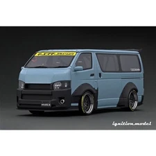 ignition model IG2803 1/18 T.S.D Works Hiace Blue Gray [Resin Cast Model Car]