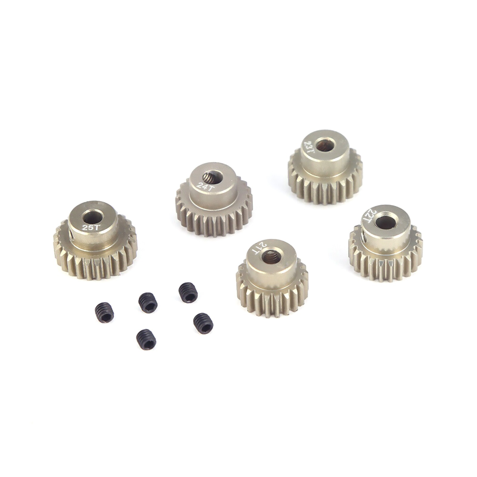 21T-25T Aluminum Pinion Gear Set For 1/10 RC Car Brushed Brushless Motor Parts a
