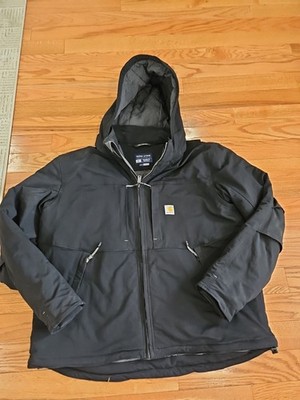 Mens Carhartt Super Dux Full Swing Relaxed Fit Jacket Black Size 