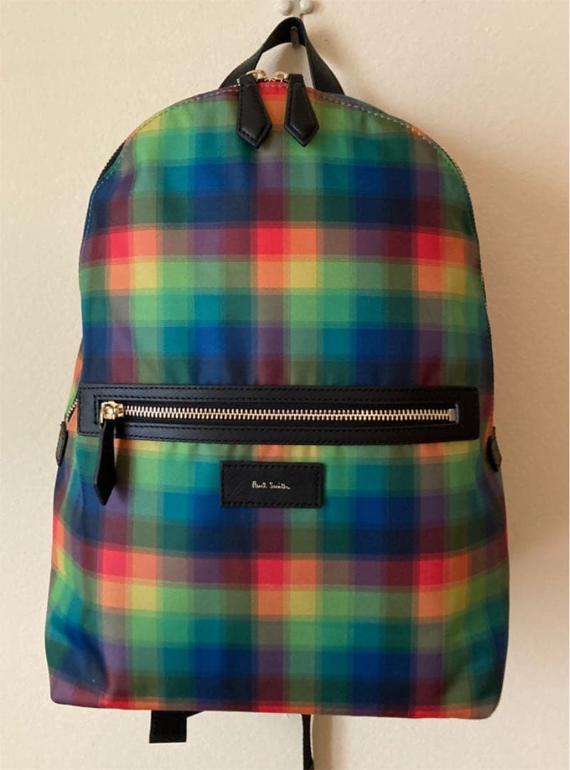 Paul Smith Multicolor Checkered Backpack, Women's… - image 1