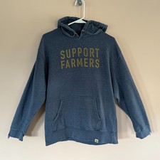 John Deere Support Farmers Pullover Hoodie Hoody Men's Size Large L