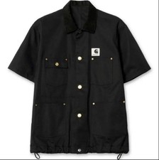 USED SACAI CARHARTT WIP DUCK SHIRT BLACK 3 UNUSED