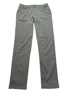 Men's Lululemon ABC Slim-Fit Pant *Warpstreme Size 31 x 32 Grey M5ADAS