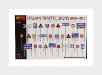 Miniart 35637 ZubehöR - Verkehrsschilder - Italian Traffic Signs 1930-1940 -