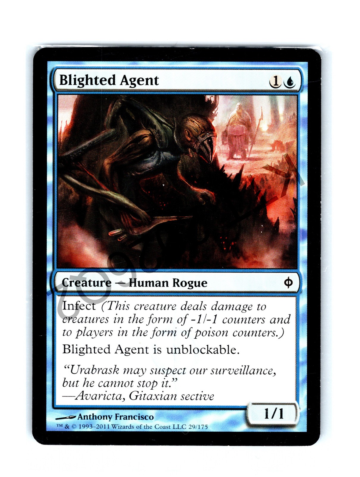Blighted Agent #29 Common New Phyrexia MTG LP Exc+/NM