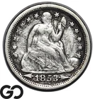 1853 Seated Liberty Dime w/ Arrows