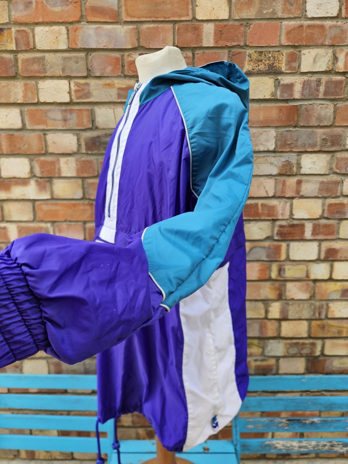 Fila Competition Jacket Quarter Zip Pullover Retro Vintage Hooded Smok UK Sm image 3