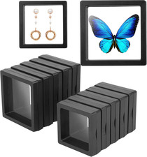 Linkstyle 10PCS 3D Floating Frame Display Stand, Challenge Coins Display Holder
