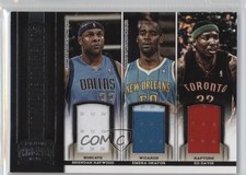 2012 Threads Triple Threats Materials Brendan Haywood Emeka Okafor Ed Davis u0h