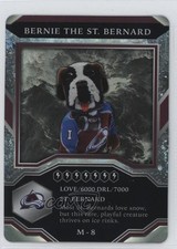 2021 Upper Deck MVP Mascot Gaming Cards Sparkle Bernie the St Bernard #M-8 1i52