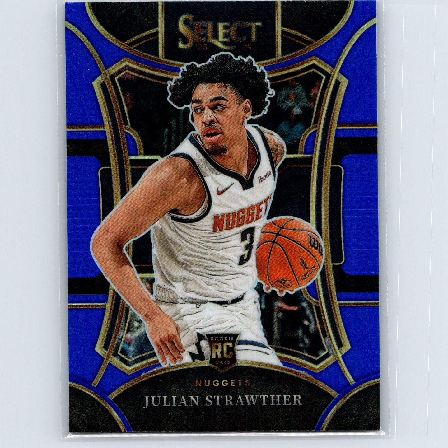 2023-24 Panini Select - Mezzanine Level Julian Strawther #318 - Blue Prizm