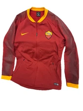 Nike AS Roma Football Soccer Training Top Warmup Men's Jacket Size L Dri-Fit