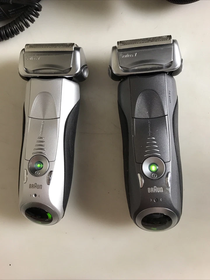 Braun Series 7 Razor Shaver Flex Head Wet & Dry With Trimmer Lot Of 2 /1 Charger - Image 2 of 4