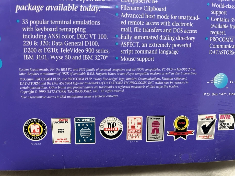 Procomm DataStorm Plus Intuitive Communications 2.0 3.5" Floppy Software NEW - Image 3 of 4