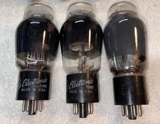 GE 6L6G Power Vacuum Tubes Lot Of 3 Amplitrex Tested NOS 