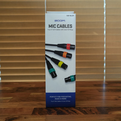 ZOOM XLR-4c/CP XLR Microphone Cable Color ID Ring 4 Color Pair Set