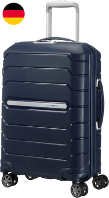 Samsonite Flux - Spinner S, Erweiterbarer Handgepäck, 55 Cm, 37/44 L, Blau (Navy