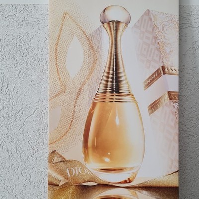 Dior Werbebanner J'adore Eau de Parfum Flakon Bild Poster Reklame Plakat Deko
