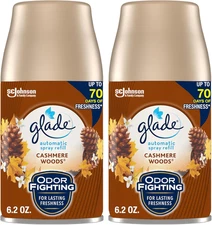 Glade Automatic Spray Refill, Air Freshener for Home and Bathroom, Cashmere Wood