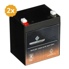 2PK Chrome Battery 12V 4.5AH SLA Battery for Razor Scooter E100 E125 E150 E175