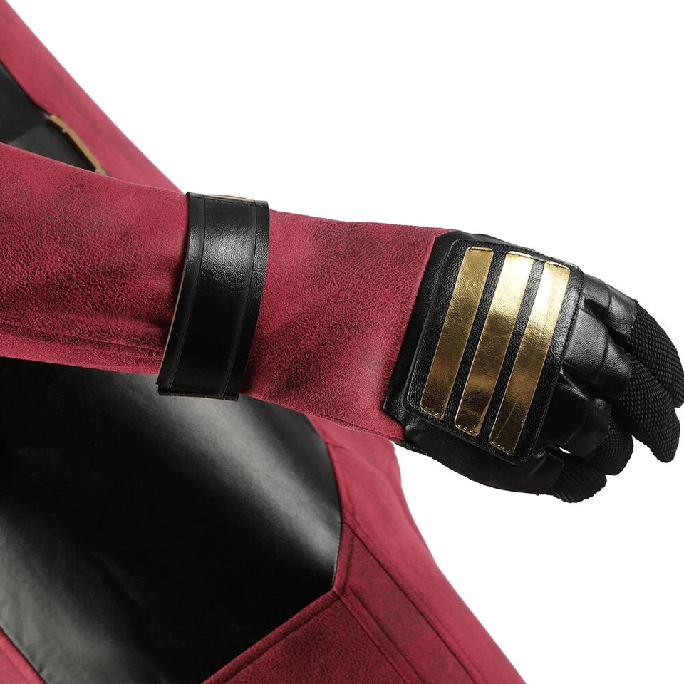 Deadpool Wade Wilson Cosplay Guantes Accesorios de Disfraz Imitación Cuero Prendas de Mano EE. UU. Foto 3 de 3