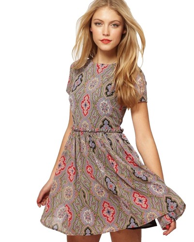 ASOS Paisley Midi Dress Size 8, lightweight, flowing and cute | eBay ASOS Paisley Midi Dress Size 8, lightweight, flowing and cute | eBay