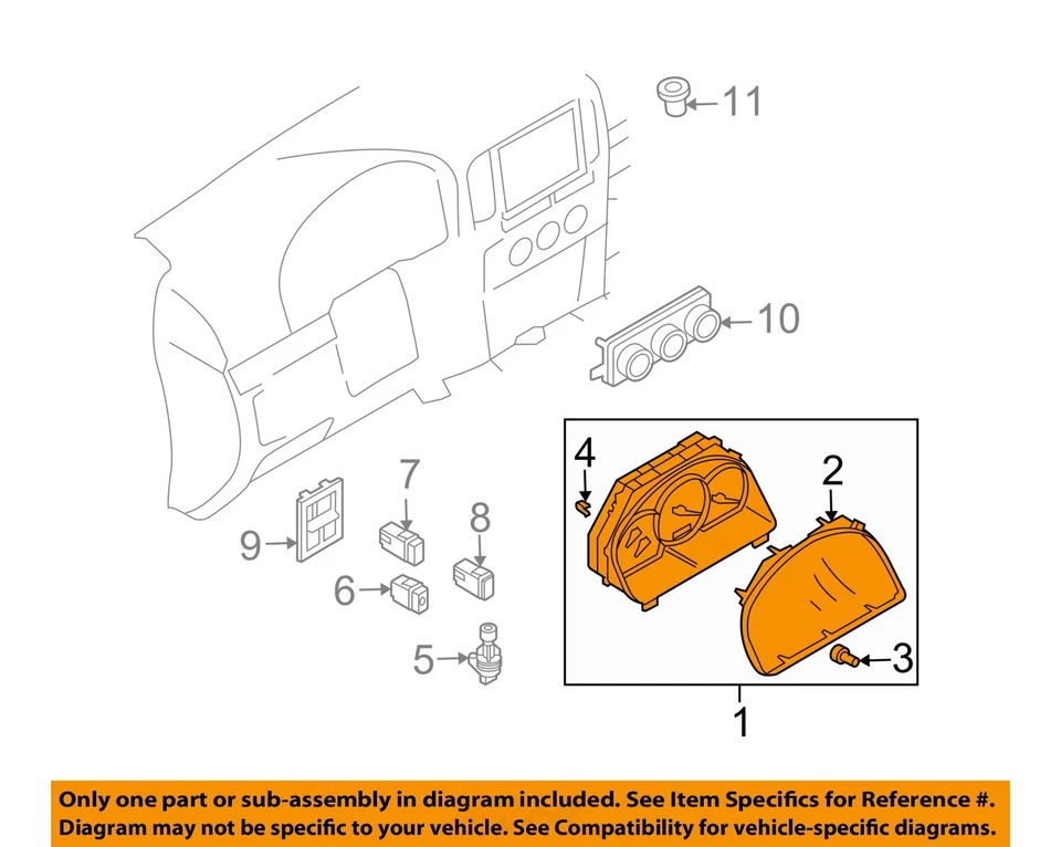 Medidor de velocímetro usado se adapta a: 2006 Suzuki Vitara cluster XL-7 MPH A 4x4 grado A Foto 3 de 4